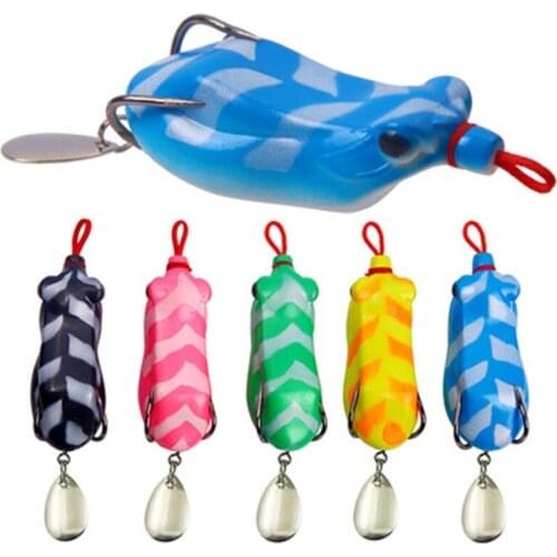 Luya Bait Frog Bait 6.5 Cm/13.7 G Double Hook Sequin Modified Thunder Frog Fishing Specializing In Soft Bait Fishing Tackle