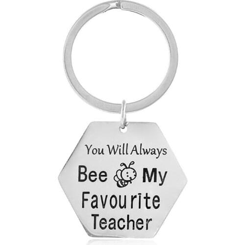 Oein Hexagon Keychain Solid Custom Made Keychain Gift Handwork for Send Teacher Gifts Men/women Keyring Mirror Polishing Llavero