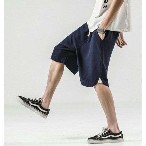 Streetwear 2021 Men Shorts Summer Solid Mens Beach Shorts HipHop Casual Male Elastic Waist Shorts Jogger Short Sweatpants Homme