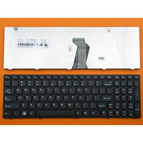 US QWERTY Layout New Replacement Keyboard for Lenovo Ideapad G580 G585 Z580 Z585 V580 V580C V585 Laptop Black