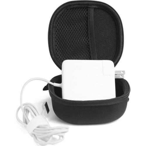 Storage Bag Wear-resistant Dust-proof Resilient External Charger Carry Pouch for Macbook 85w Magsafe2 Charger