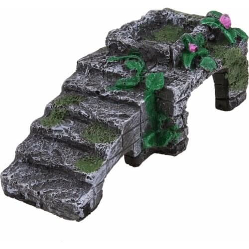 Resin Turtle Reptile Platform Toy Basking Ramp Tank Island Water Aquatic Climb Ornament Aquarium Amphibian Climb Tank Staircase