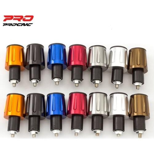 Universal 7/8" 22mm Handlebar Grips Gear Balanced Plug Slider Handle Bar End Grips Cap Motorcycles Counterweights