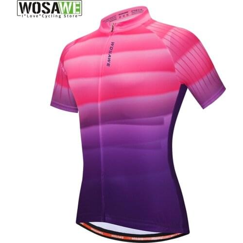 WOSAWE Summer Jerseys Bike Shirt Mens Cycling Jersey Mountain Bike Clothing Sportswear MTB bicycle T-shirt Breathable Shirts