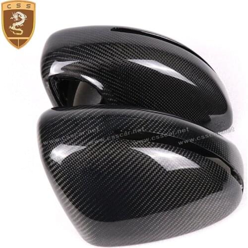 Real Carbon Side Mirror Covers Caps Fit for AUDI R8 07-11 TT TTS 08-14 Replace