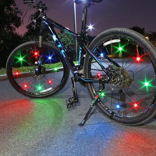 1PC Bicycle Light Colorful Mini Led Bike Light with Battery Bike Wheel Spoke Light Running Lights Bike Bicycle Accessories