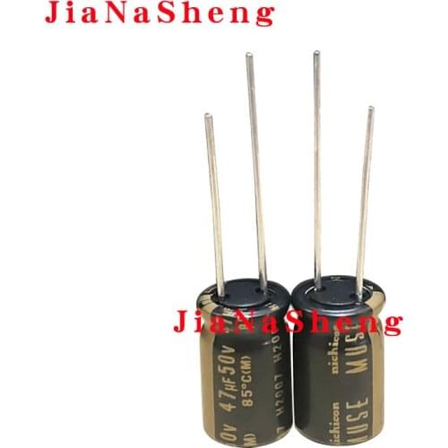 10PCS/lot 50V47UF 10X16 MUSE KZ NICHICON AUDIO Electrolytic capacitor