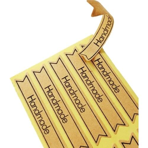 100 Pcs/lot Long strip Sticker Kraft Label Sticker DIY For Handmade Sealing Scrapbooking Sticker