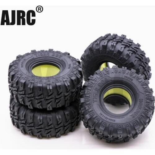 2 / 4PCS 1.9" Very soft Wheel Tire Rubber Wheel Tire Cover (118mm) for 1:10 RC Tracked Axial SCX10 90046 D90 D110 TRX4 TRX6 G63