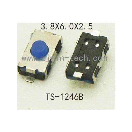 20PCS Tact Switch Rubber Micro Button Switch Car Key Buttons 4X6X2.5mm(3X6MM) Momentary Tact Push Button Switch (Special)