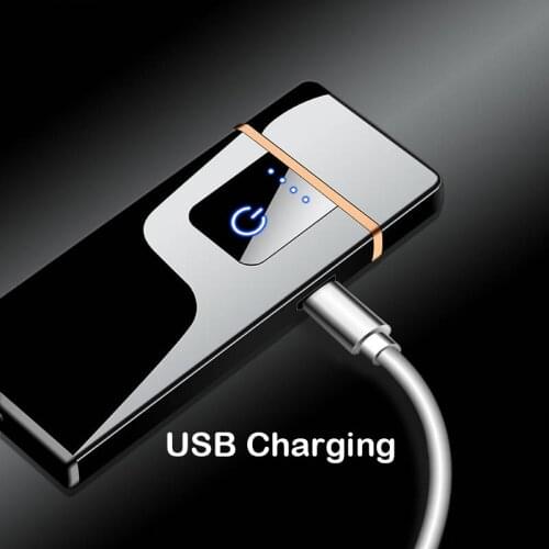 2021 Charging Cigarette Lighter Classic Windproof Induction AI USB Flameless Portable Survival Tactical Gadget Smok Accessories
