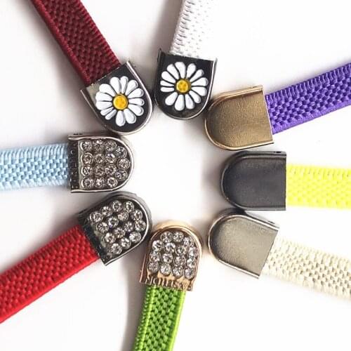 4pcs/1setDiamond Metal Shoelace Tips Head No Tie Shoelaces Accessories DIY For Men And Women Kids Sneaker Metal Lace Lock Buckle