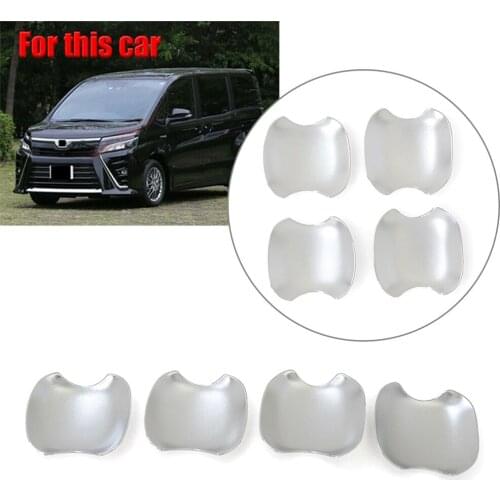 4Pcs/Set For Toyota Noah Voxy R80 2018 2019 2020 Car Door Handle Bowl Protector Cover ABS Decoration Trim