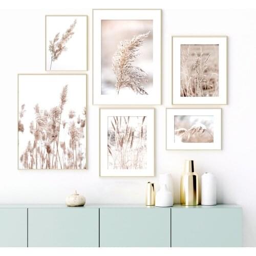 5D DIY Diamond Painting Dried Flower Plant Beige Reeds Wheat Round Diamond Embroidery Cross stitch Diamond Mosaic Paint
