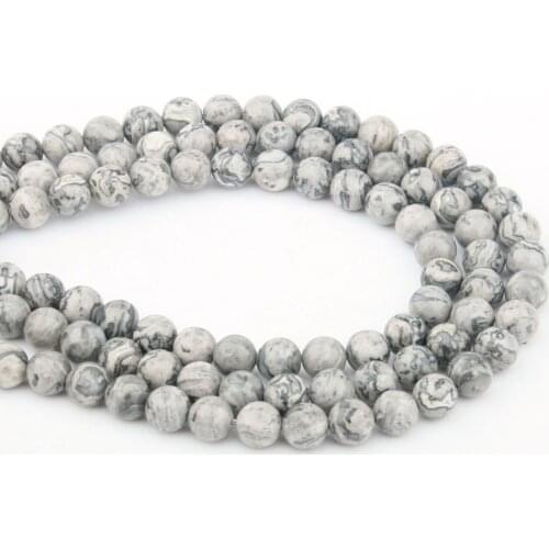 Natural Stone Bead Semi-precious Loose Hole Bead for Women Jewelry Making DIY Necklace Bracelet Gift 4-12mm 15inch