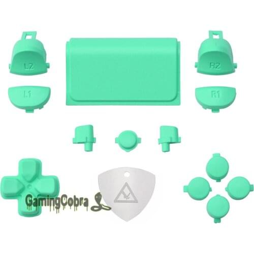 Mint Green Full Set Buttons L1R1 L2R2 Triggers Dpad Home Share Options w/ Tools for PlayStation 4 PS4 Slim PS4 Pro Controller