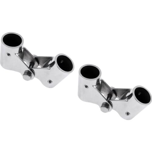 Boat Rail Fittings Folding Swivel Tube Pipe Connector 22mm 26mm