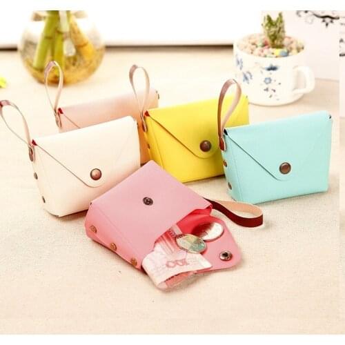 Fashion PU Leather Wallet Coin Purse Cute Female Clutch Change Purses Wallets for Women Girl Key Coin Money Bag Pouch