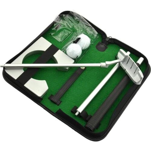 Portable Golf Putter Practicee Set Travel Indoor Golfs Ball Holder Putting Training Aids Tool With Carry Case Gifts B2Cs