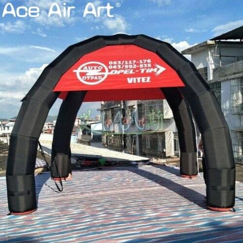 Custom 5m diameter inflatable spider tent with 4 legs and logo for advertising and car shelter