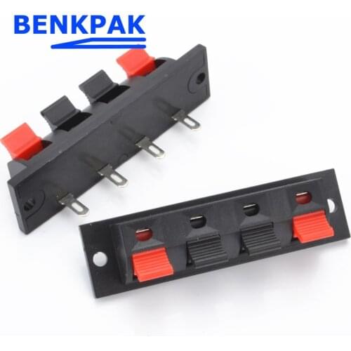 120pcs Single Row 4 Pin 4 Position Speaker Terminal Board Connectors for energy meter