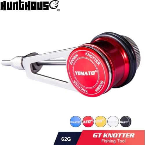 Hunt house NEW KNOT GT assist knotter machine fishing line tool 62g stainless steel material winder fishing bobbin knotter peche