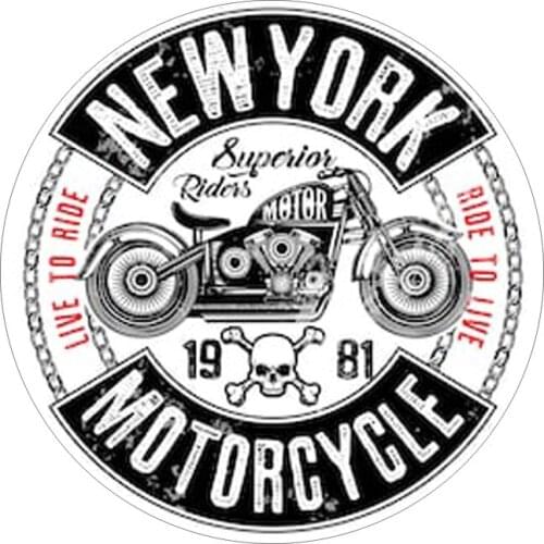 New York City Superior Motorcycle Inc Hot Rod Sticker Decal Stickers for Office Supplies of Car, RV, Truck, Laptop, Suitcase