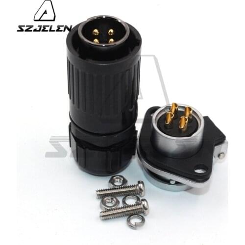 SZJELEN JELEN HP20 series Industrial Plug Socket Aviation Power Charger male female 4pin