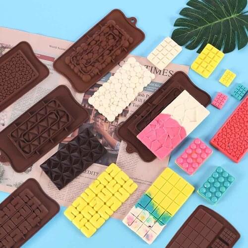3D Block Geometry Silicone Mold Letters Chocolate Mold Cake Decorating Tools Tray Fondant Molds Jelly Cookies Baking Mould