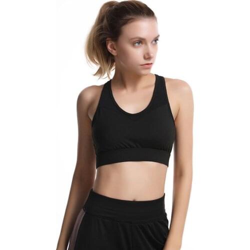 Sport wear bra vest style high elastic bra for running
