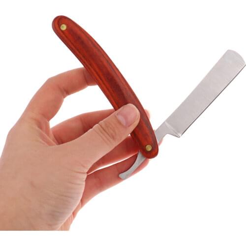 1PCS Metal Professional Hair Removal Shaving Armpit Hair Barber Knife Tool Foldable Double Edge Blades For Men And Women