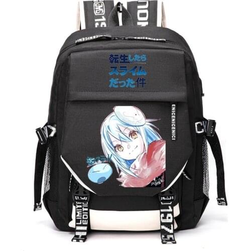 That Time I Got Reincarnated as a Slime Rimuru Tempest Outdoor Travel Rucksack Casual Schoolbag Student Backpacks