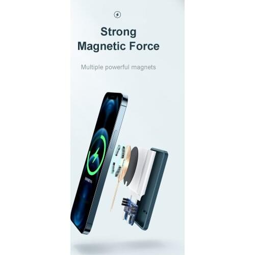 Magnetic Wireless Power Bank Compatible With Various Devices, Suitable for Apple, Xiaomi, Samsung, Huawei, Etc