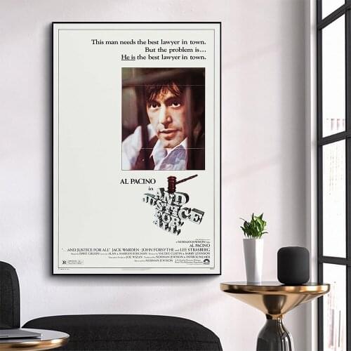 WM3099 And Justice for All Wonderful Classic Movie HD Silk Fabric Poster Art Decor Indoor Painting Gift