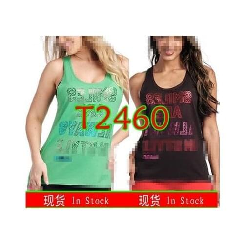 ADIBO Womens Knitted cotton clothes zum fitness clothes tshirt tops T2460