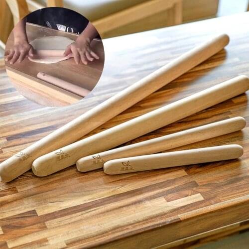 1Pc Natural Wooden Stick DIY Baking Dumpling Noodle Tool Kitchen Tool Accessories Gadgets
