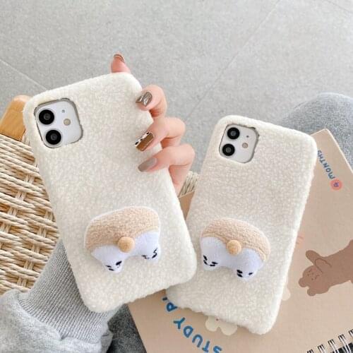10pcs for iPhone 6 7 8 X XS XR 11 12 Pro Max Cute Cashmere TPU Soft Fashion Phone Case Cover