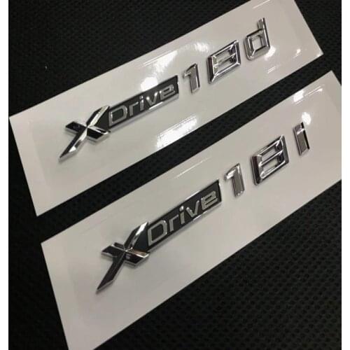1X ABS Chrome Car XDrive Emblem Trim Sticker X Drive 18d 18i for BMW X1 X3 X5 X6 Accessories