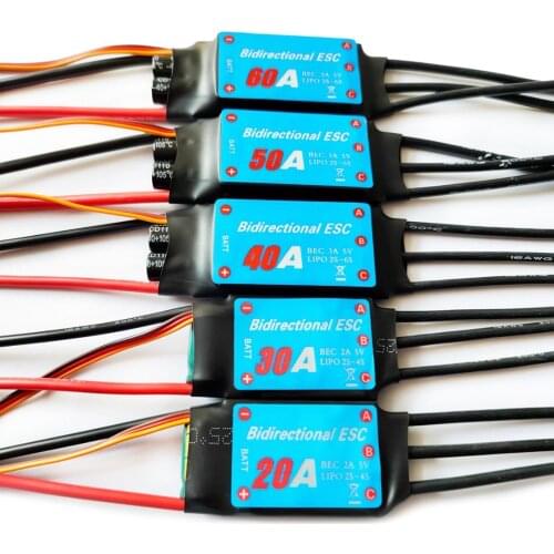 20A 30A 40A 50A 60A Bidirectional Brushless ESC Plug and Play for Remote Contrrol RC Cars Part Accessories