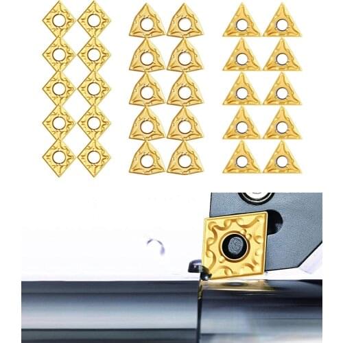 30pcs Metal Indexable Carbide Turning Insert Blades CNMG 431 + WNMG 431 + TNMG 331 for Lathe Turning Tool Holder