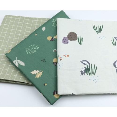 50*235cm Squirrel Printed Cotton Fabric For Patchwork Quilting Dresses Sewing Baby Bedding Needlework Crafts Cloth Material D30