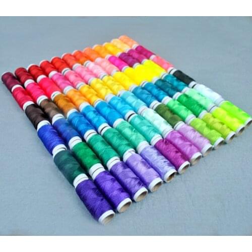 72PCS/lot 8g/pcs Multicolor Ice Silk Embroidery Thread Sewing Embroidery Cross Stitch Silk Threads Embroidery Line For Handmade
