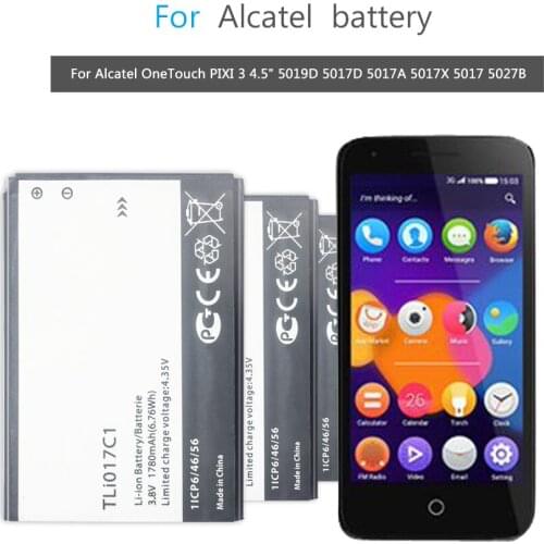 1780mAh Battery For Alcatel OneTouch PIXI 3 4.5" 5019D 5017D 5017A 5017X 5017 5027B TLi017C1/TLi017C2 VODAFONE Smart Speed 6
