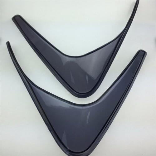 For cfmoto150 CH250 motorcycle accessories triangular glass frame side foot shroud Off-road equipment Black transparent 1set 2