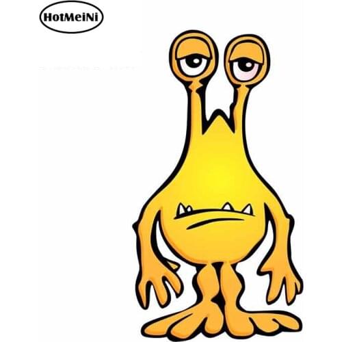 HotMeiNi 13cm x 7.1cm for Silly Monster Creature Personality Car Stickers Waterproof Fashion Occlusion Scratch Vehicle Decal