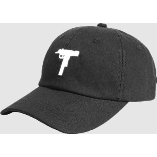 Baseball Cap Gun Print Solid Hat Cotton Fashion Hat Mens And Womens Casual Cap Black And White Baseball Caps Mens caps