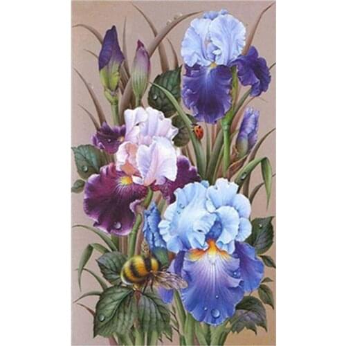 Flowers 5D DIY Diamond Painting Kits F/ Bedroom Ornament 11.8x7.8inch