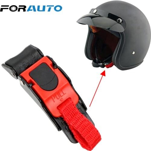 FORAUTO Safety Quick Release Fast Buckles Adjustable Helmet Buckle Lock For Racing Car Motorbike Bike Helmet Helmet Strap Clip
