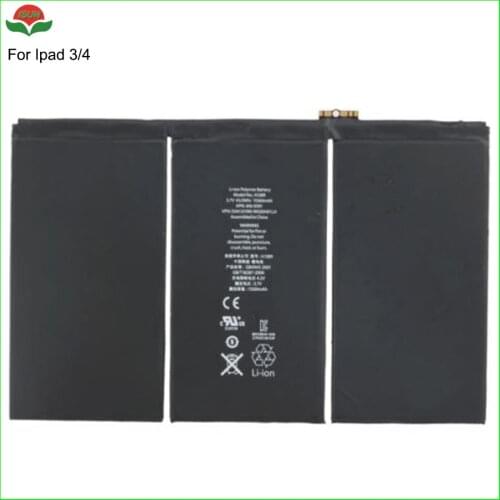 ISUN 2pcs/lot Replacement Battery For iPad3 For ipad4 A1389 11560mAh battery
