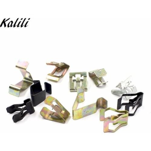 KA LI LI Wholesale 500 Pieces Auto Car Dashboard Audio DVD CD Console Panel Trim Clips U Type Retainers Metal Fastener Buckle